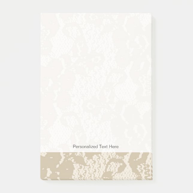 Beige lace post-it notes (Front)