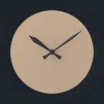 Beige Large Wall Clock<br><div class="desc">Beige,  single color,  Wall Clock by Gerson Ramos.</div>