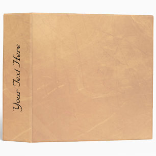 Beige Leather Look Personal Binder