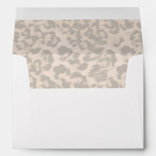 Beige leopard print. envelope
