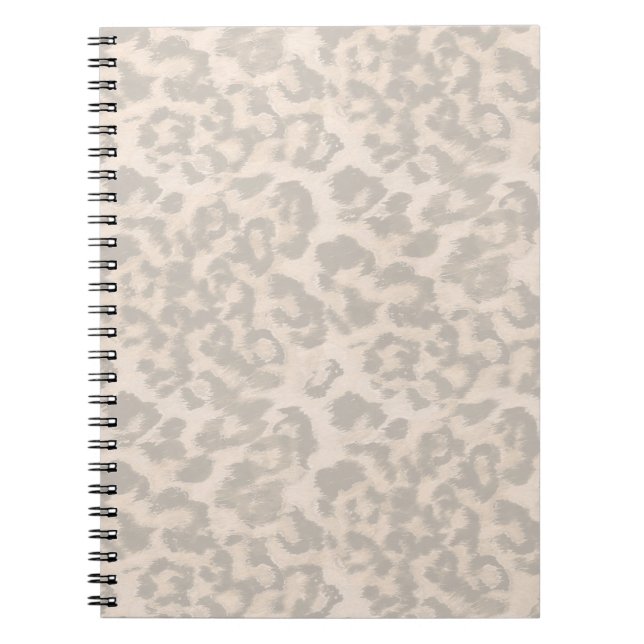 Beige leopard print. notebook (Front)