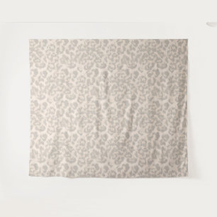 Beige leopard print . tapestry