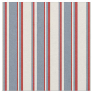 Beige, Light Slate Grey, and Red Coloured Pattern Fabric