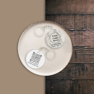 Beige marble  keychain