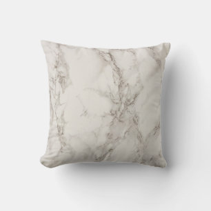 Beige marble throw pillow