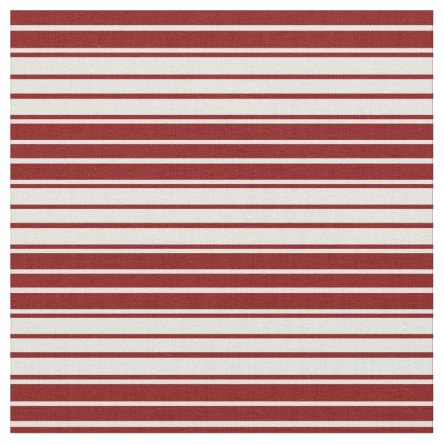 Beige & Maroon Coloured Lines Pattern Fabric (Close Up)