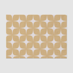 Beige Mid Century Modern Elegant Boho Geometric  Tissue Paper