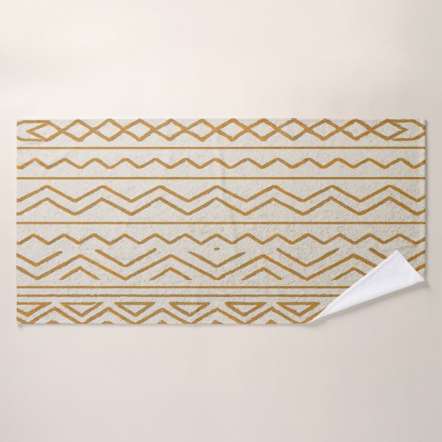 Beige Modern Bohemian Style Bath Towel (Bath Towel)