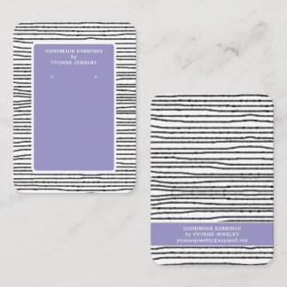 Beige Modern Earring Display  Business Card