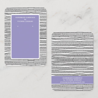Beige Modern Earring Display  Business Card