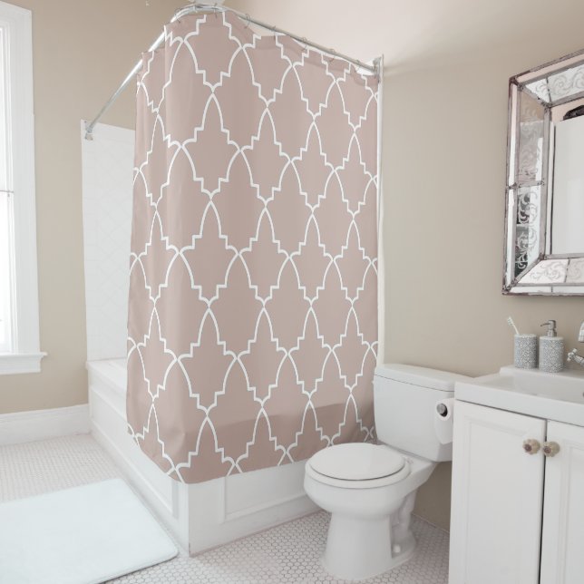 Beige Moroccan Lattice Pattern  (In Situ)