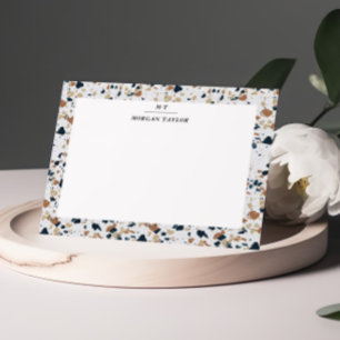Beige Mosaic Personalized Note Cards
