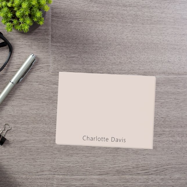 Beige name post-it notes (Creator Uploaded)