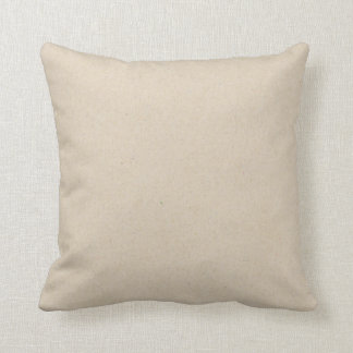 Beige Natural Throw Pillow