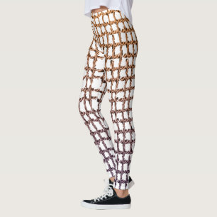 Beige Net Leggings