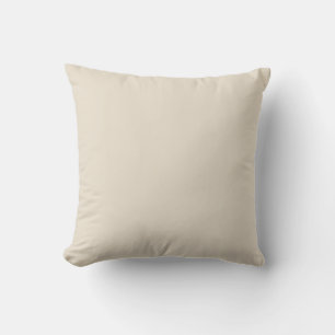 Beige neutral earthy natural tone  paper plates throw pillow