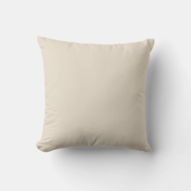 Beige neutral earthy natural tone  paper plates throw pillow (Front)