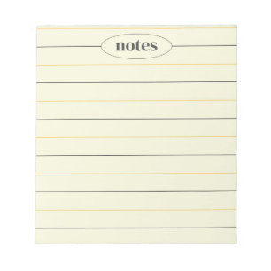 Beige Notes Sleek & Modern Stationery