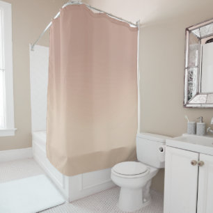 Beige Ombre Elegant Gradient Shower Curtain