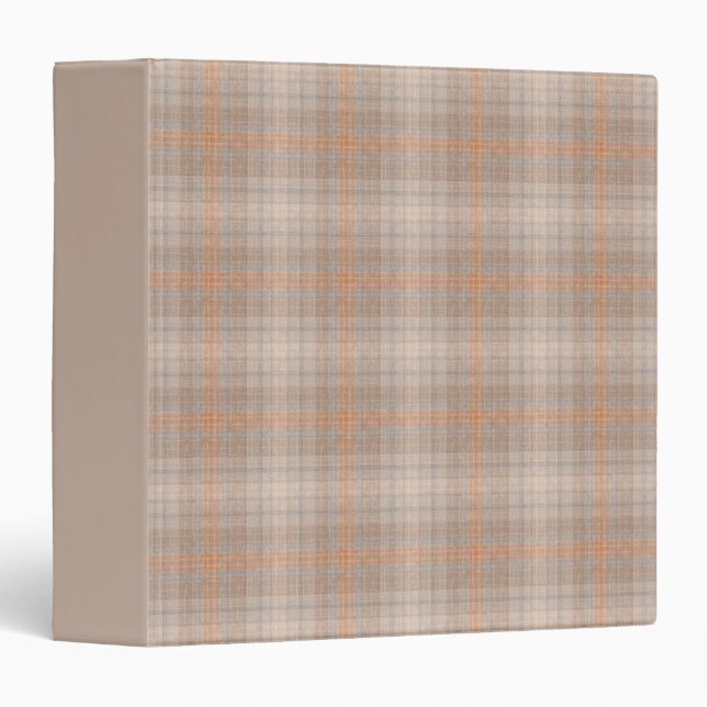 Beige orange chequered binder (Front/Spine)