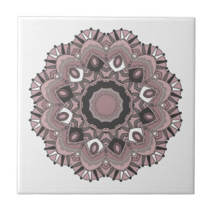 Beige ornament tile