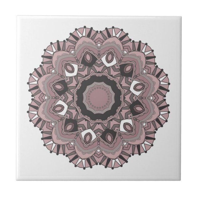 Beige ornament tile (Front)