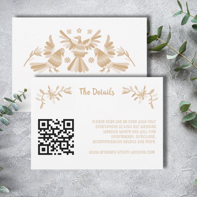 BEIGE OTOMI MEXICAN ENCLOUSURE CARD (Creator Uploaded)