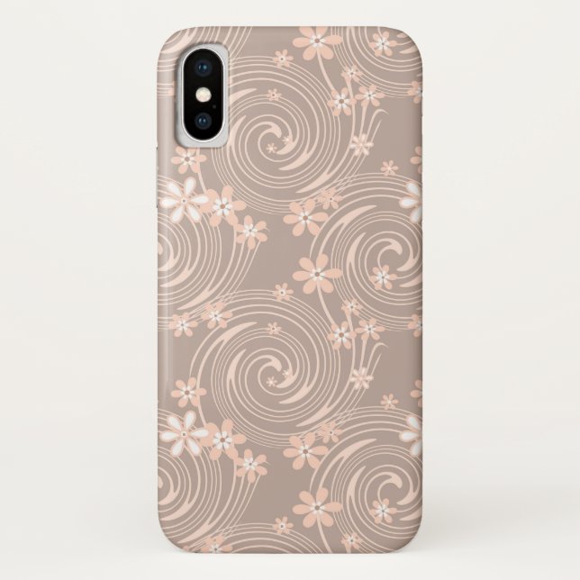 Beige pattern Case-Mate iPhone case (Back)