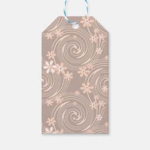 Beige pattern gift tags