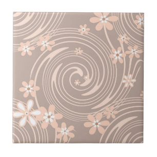 Beige pattern tile