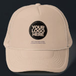 Beige | Personalized Logo and Text Baseball Trucker Hat<br><div class="desc">Create your very own corporate Beige Trucker Hat! Our sleek and contemporary template comes in a variety of colours, offering full customization options to showcase your business logo, chosen photograph or image. Enhance personalization by adding your name, company slogan or moniker, promotional Instagram handle, or any personalized text of your...</div>
