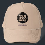 Beige | Personalized Logo and Text Baseball Trucker Hat<br><div class="desc">Create your very own corporate Beige Trucker Hat! Our sleek and contemporary template comes in a variety of colours, offering full customization options to showcase your business logo, chosen photograph or image. Enhance personalization by adding your name, company slogan or moniker, promotional Instagram handle, or any personalized text of your...</div>