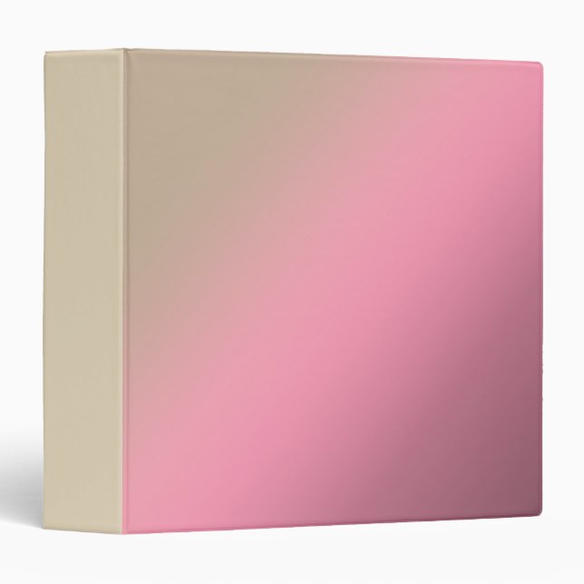 Beige pink, gradient binder (Front/Spine)