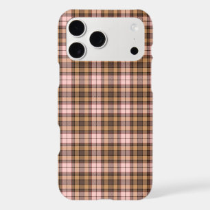 Beige Pink Plaid Tartan Retro Colour iPhone Case