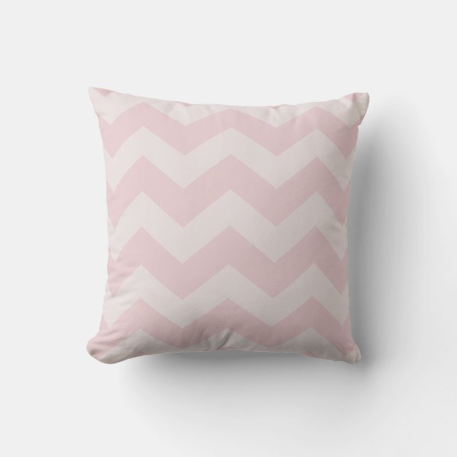 Beige Pink Striped Elegant Pastel Colours Template Throw Pillow (Front)
