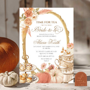 Beige Regency Era Bridal Shower Invitation
