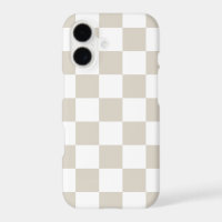 Beige Retro Check