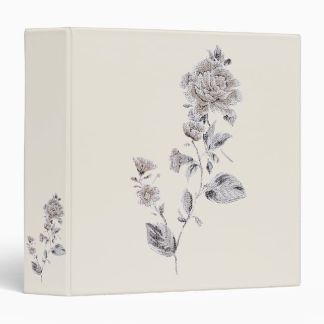 Beige rose binder (Front/Spine)