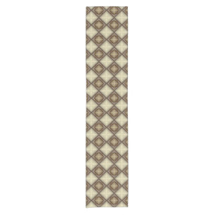 Beige & Rose Diamonds Short Table Runner