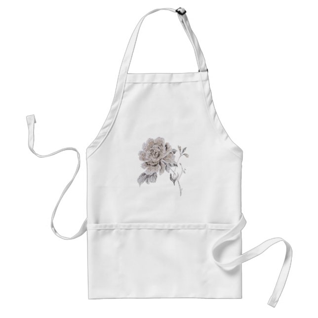 Beige rose standard apron (Front)