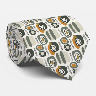 Beige & Sage Green Simple Boho  Tie