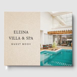 Beige Sand Tan Villa Spa Vacation Rental Feedback Guest Book