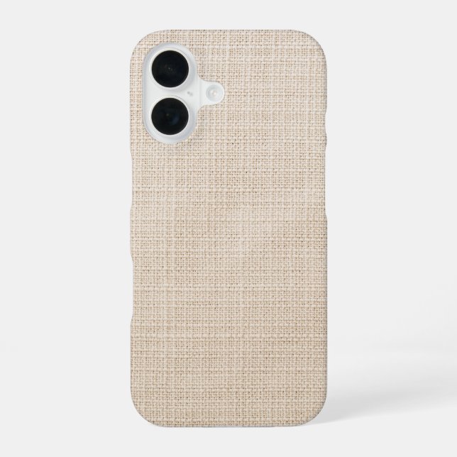 Beige shell aesthetic iPhone 16 case (Back)