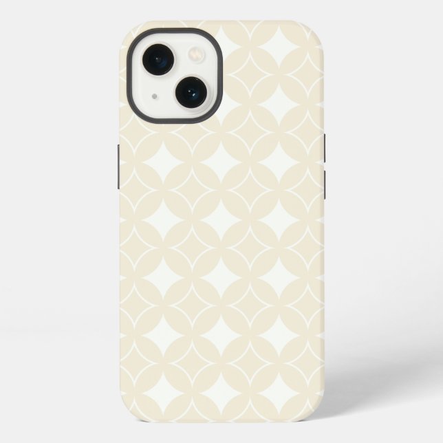 Beige shippo pattern Case-Mate iPhone case (Back)