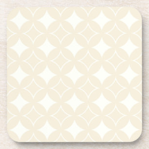 Beige shippo pattern coaster