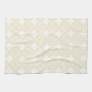 Beige shippo pattern kitchen towel