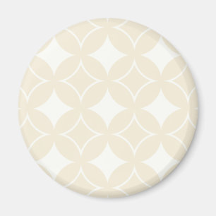 Beige shippo pattern magnet