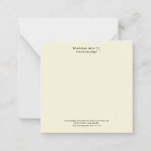 Beige Simple Plain Professional Modern Minimailst Card