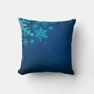 Beige snowflakes Christmas patterns Throw Pillow