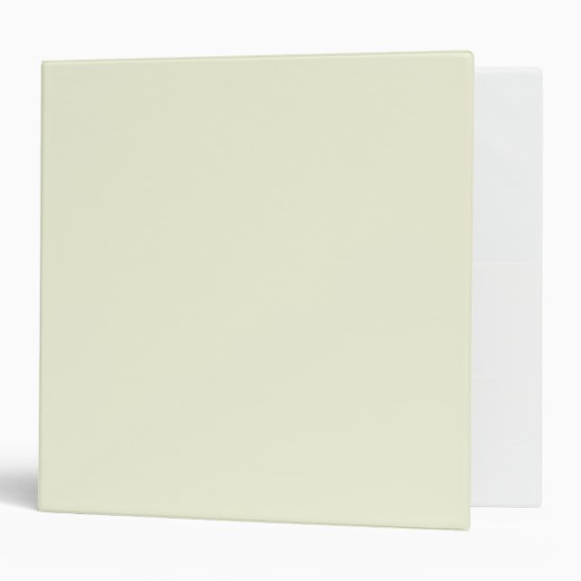 Beige Solid Colour Minimalist Binder (Front/Inside)